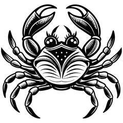 crab-head vector design 