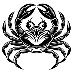 crab-head vector design 
