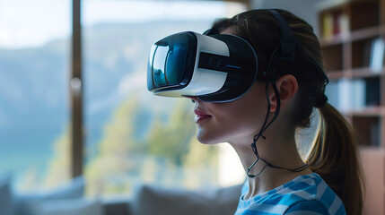 VR glasses technology, virtual world