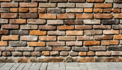 Fototapeta premium Textured background of brick concrete
