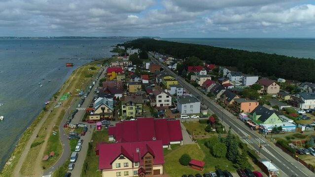 Beautiful Landscape Houses Chalupy Domki Piekny Krajobraz Aerial View Poland