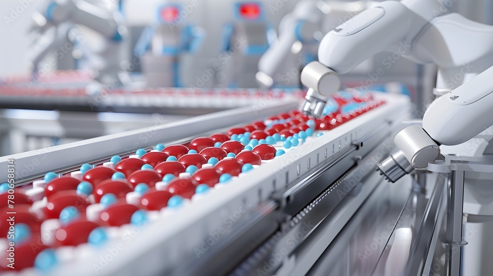 Poster streamlined pharmaceutical production powered by advanced automation and robotics