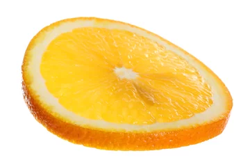  Slice of fresh ripe orange isolated on white © New Africa