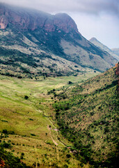 Obraz premium Landscape looking down