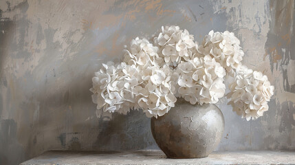 Bloom Stillness: Oil Painted Floral Still Life