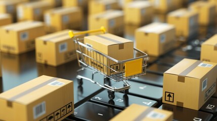 E-commerce logistics warehouse delivery line up services