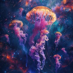Cosmic Jellyfish Swimming in the Universe