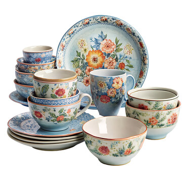 falower crockery set