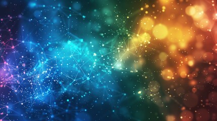 Obraz premium An abstract background featuring a network of connected dots and lines