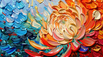Thick Beauty: Floral Impressions in Oil Paint