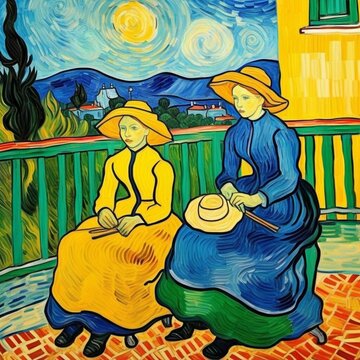 Sisters on the Veranda