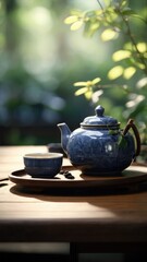 Obraz na płótnie Canvas An ultra detailed, realistic, digital art, featuring Traditional Tea Ceremony