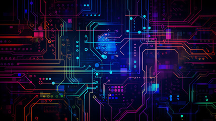 electronic circuit background