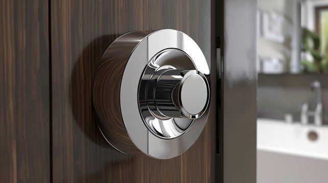 Exploring the design and functionality of a bathroom door's rim lock, with a focus on innovative, inspired security features