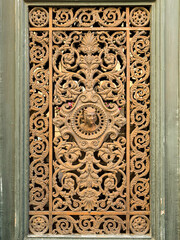 Medieval design of brass door grill 