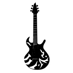 Naklejka premium guitar, electric, music, instrument, rock, isolated, musical, string, bass, white, black, sound, vector, equipment, jazz, strings, play, musician, wood, concert, red, metal, band, acoustic, electric g