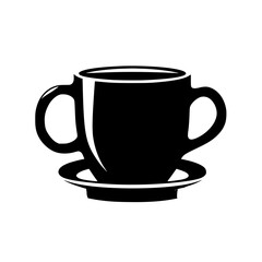 coffee, cup, drink, tea, cafe, hot, mug, vector, espresso, white, beverage, breakfast, illustration, icon, saucer, isolated, cappuccino, black, caffeine, steam, symbol, brown, restaurant, mocha, choco