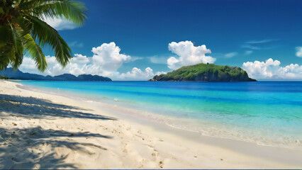 private tropical beach