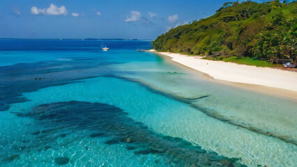 Fototapeta premium private tropical beach