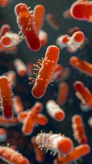 Naklejka premium Lactobacillus , 3D render