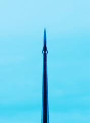 Vertical rocket in the sky travel background - 780680047