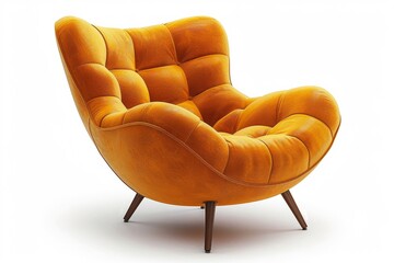 A comfortable lounge armchair, blending elegance with modern design, perfect for relaxation.