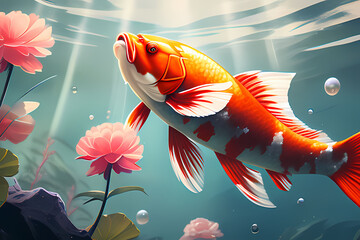 fish in the water, generative ai