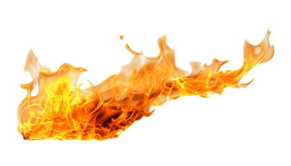 fire and flames isolated on transparent background cutout