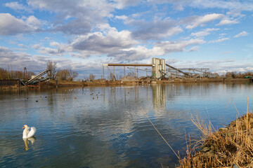 The Rhine, near Drusenheim in Alsace