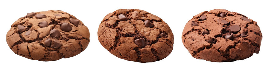 Set Cookie isolated on transparent background cutout, PNG file.