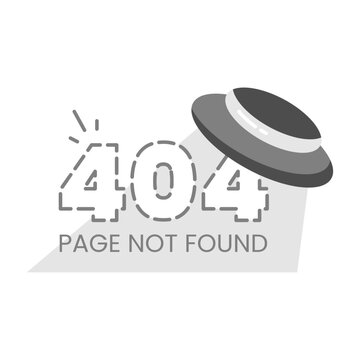 404 error page not found concept illustration flat design vector. simple modern graphic element for empty state ui, infographic, icon