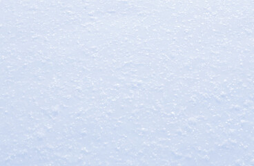 Snow texture, vector background. Smooth snow surface with fluffy snow flakes. Winter background.