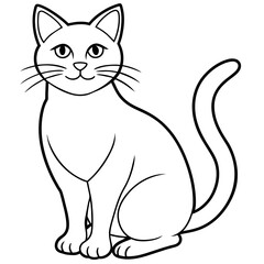 Obraz premiumCute cat icon vector illustration. 