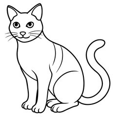 Obraz premiumCute cat icon vector illustration. 