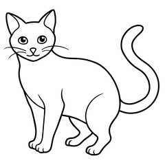 Obraz premiumCute cat icon vector illustration. 