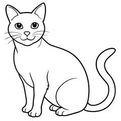 Obraz premiumCute cat icon vector illustration. 