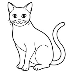 


     Cute cat icon vector illustration.
