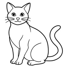 Obraz premiumCute cat icon vector illustration. 