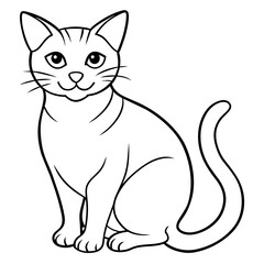 


     Cute cat icon vector illustration.
