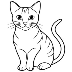 Obraz premiumCute cat icon vector illustration. 