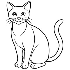 Obraz premiumCute cat icon vector illustration. 