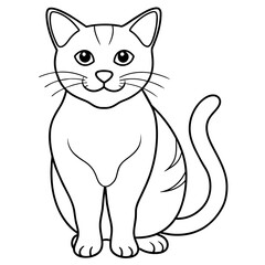 


     Cute cat icon vector illustration.
