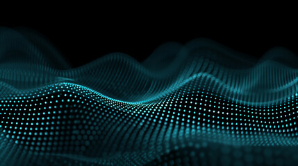 Blue Abstract Digital Dot Technology Background