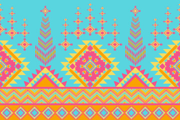 Traditional ethnic,geometric ethnic fabric pattern for textiles,rugs,wallpaper,clothing,sarong,batik,wrap,embroidery,print,background,vector illustration,