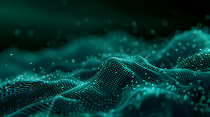 Blue Abstract Digital Dot Technology Background