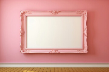 Imagine the ideal setting with the most perfect empty frame against a soft color wall, ready for...