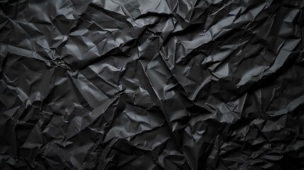 Wrinkled Black Paper Texture with Vintage Grunge Design