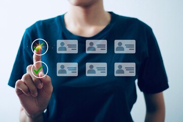 Hierarchical structure of employees in a business Work processes and employee information mind map.