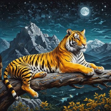 Tiger by Moonlight