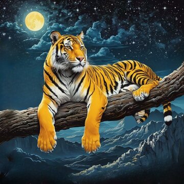 Tiger by Moonlight